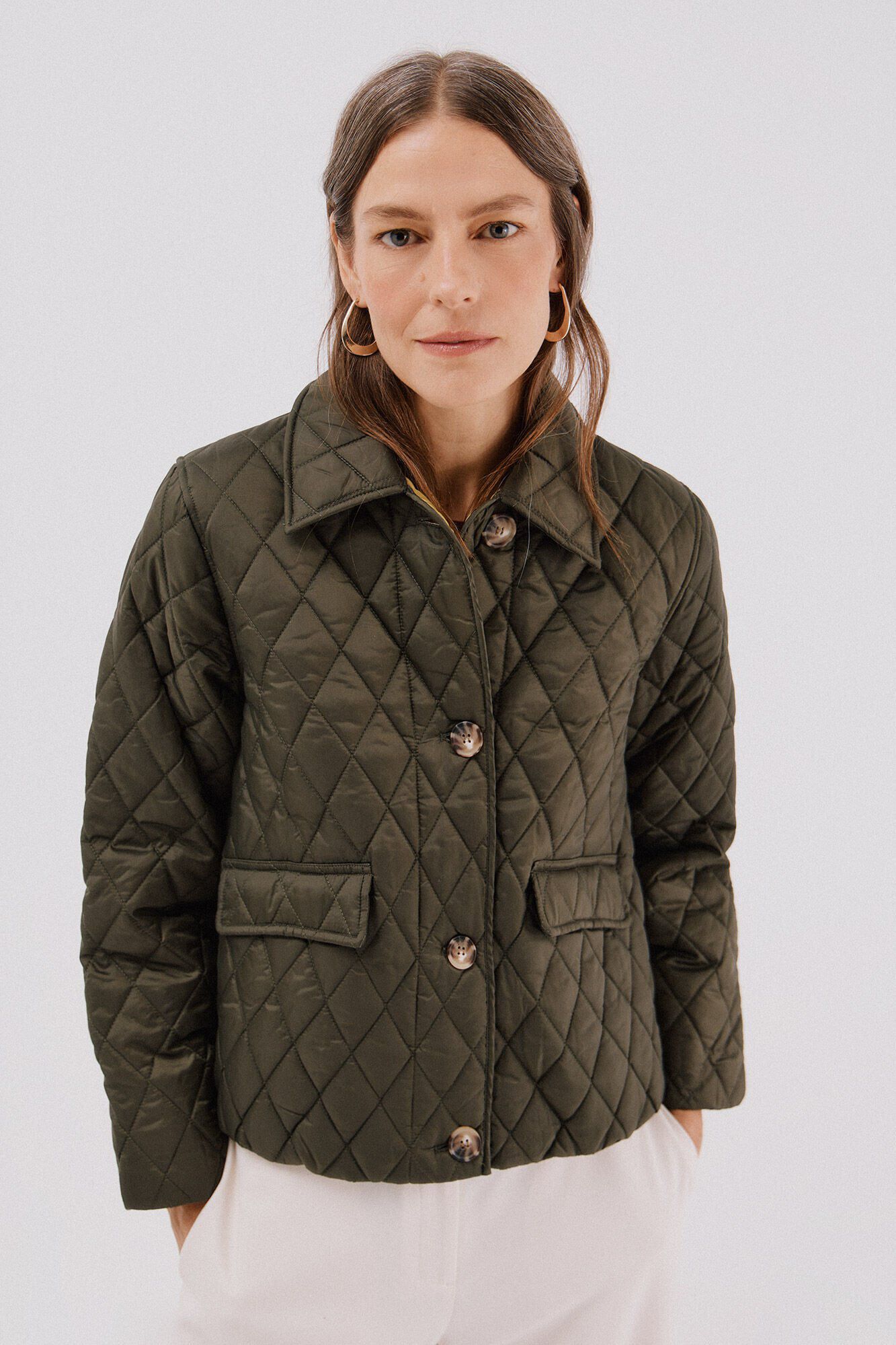 Cortefiel Anorak acolchado botones