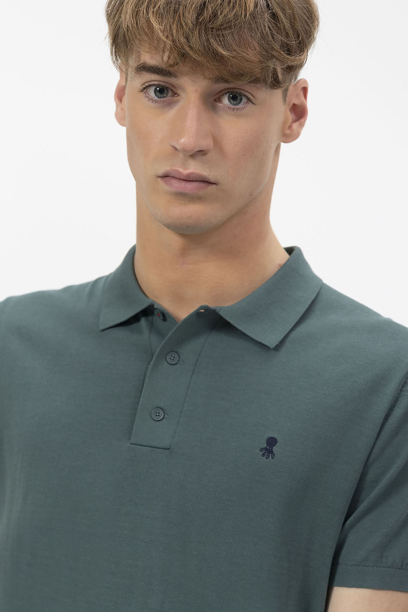 elPulpo Polo de punto crepe b&aacute;sica