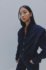 Vila Chaqueta cazadora con jaretas Negro