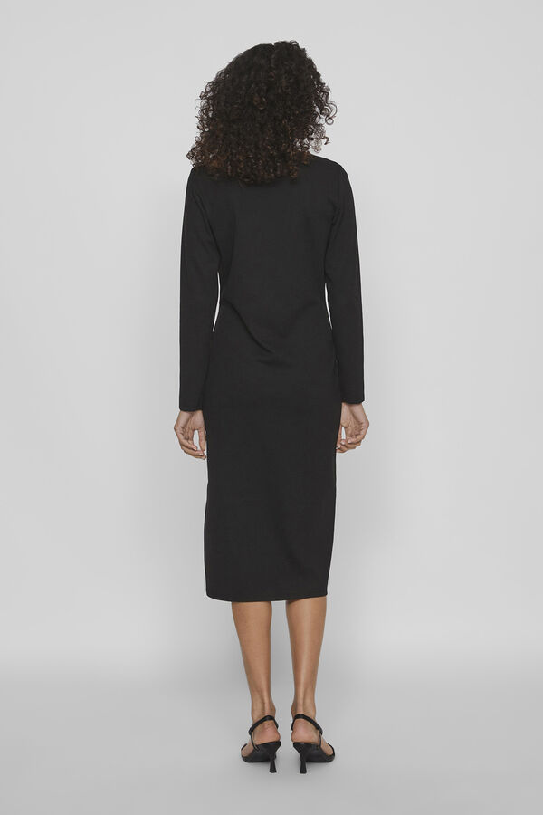 Vila Vestido midi Preto