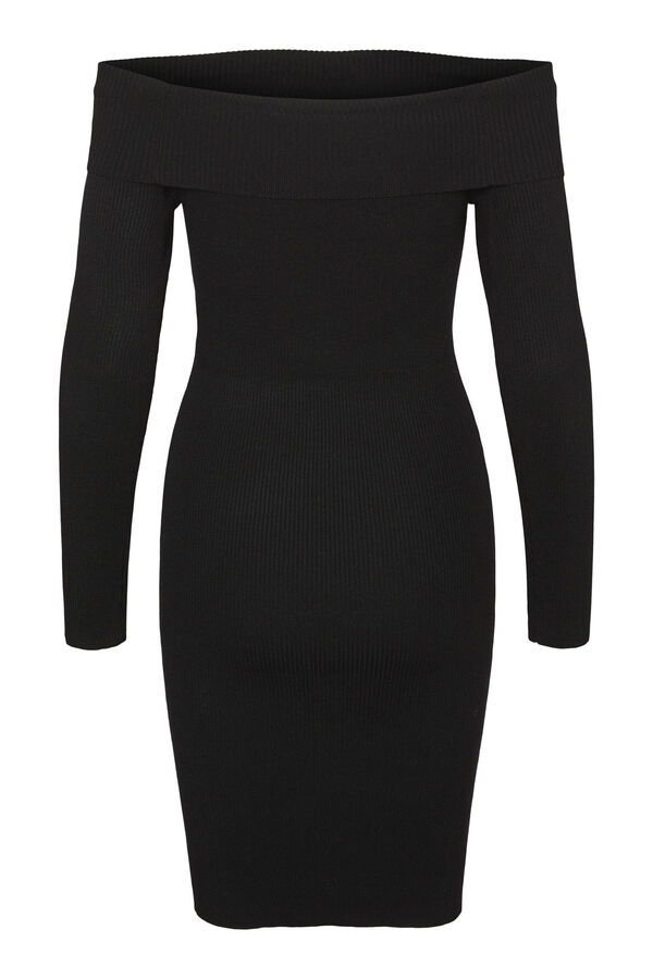 Vero Moda Vestido corto hombros descubiertos Negro