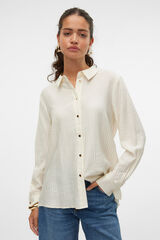 Vero Moda Camisa de manga comprida com pregas nas costas Cinzento