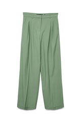 Vero Moda Pantal&oacute;n ancho de rayas Verde