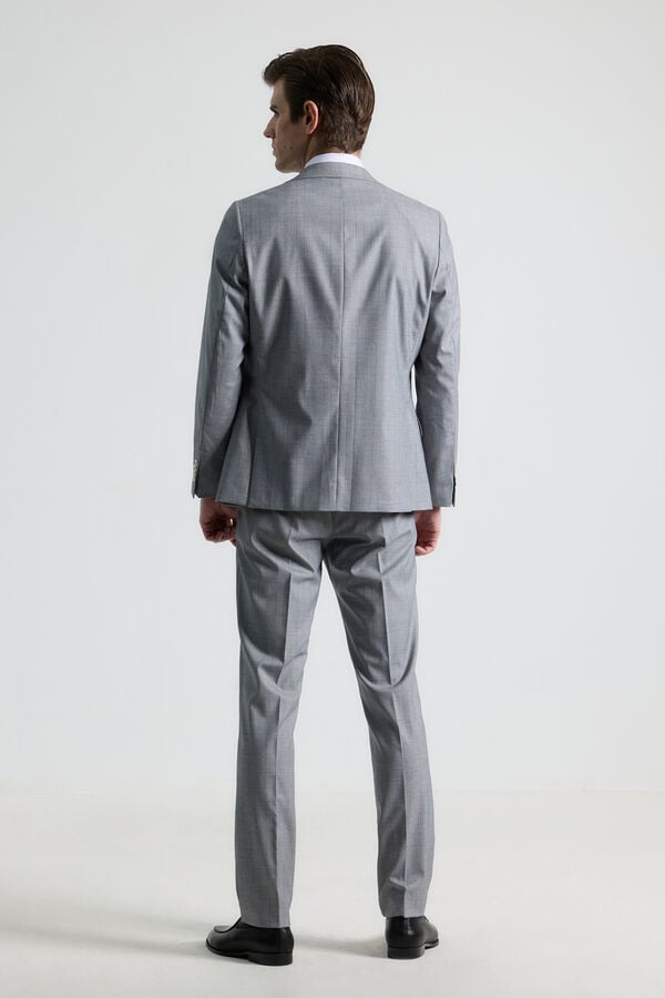 PuroEGO Traje cuadro gales gris con chaleco Gris