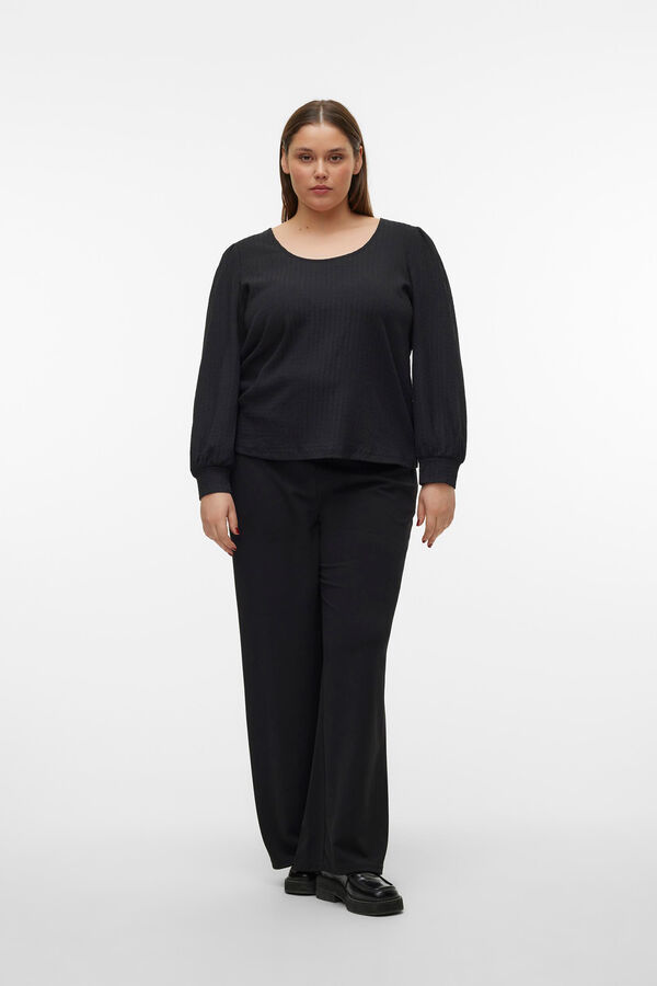 Vero Moda Curve Top de manga comprida Curve Preto