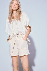 Slowlove Shorts jeans cargo Ecru