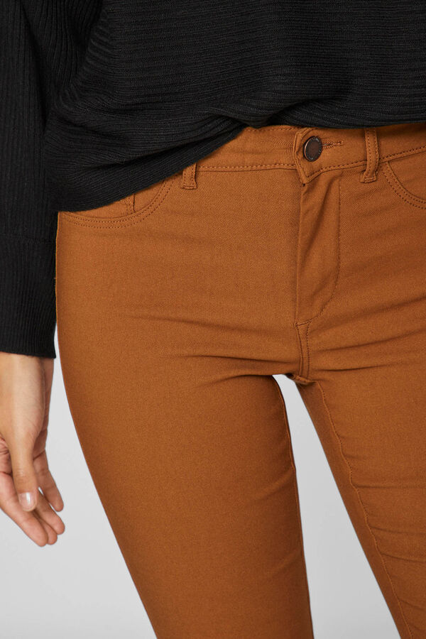 Vila Pantal&oacute;n jeggings largo Marr&oacute;n