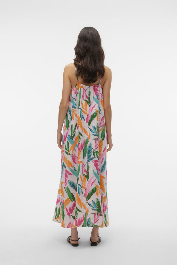 Vero Moda Vestido midi de algodão  Subiu