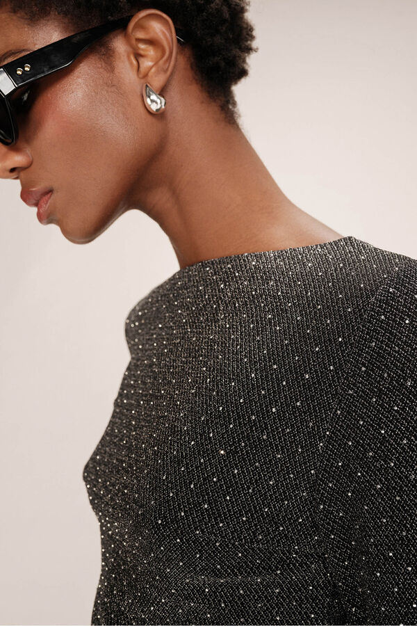 Grace & Mila Top pegado l&uacute;rex Gris