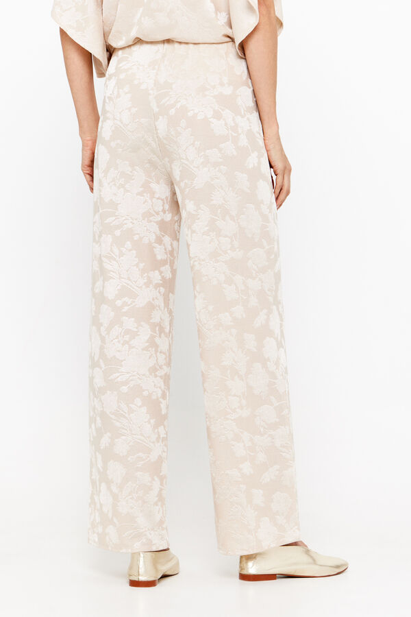 Cortefiel Pantal&oacute;n jacquard punto Beige