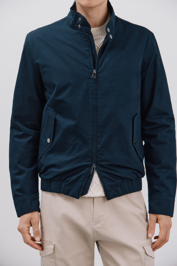 Cortefiel Blus&atilde;o algod&atilde;o Azul