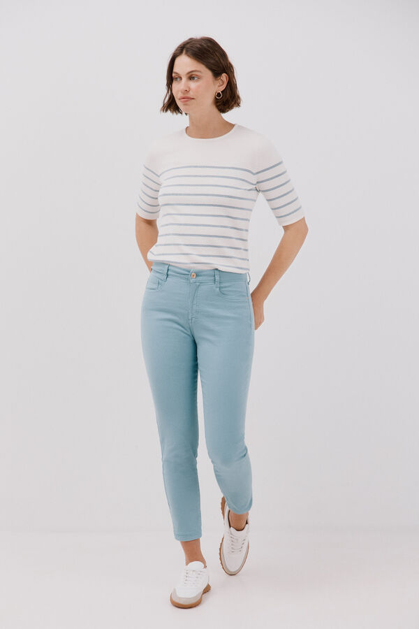 Cortefiel Jeans Sensacional Slim Jacquard Azul