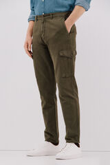 Cortefiel Calças cargo  Verde