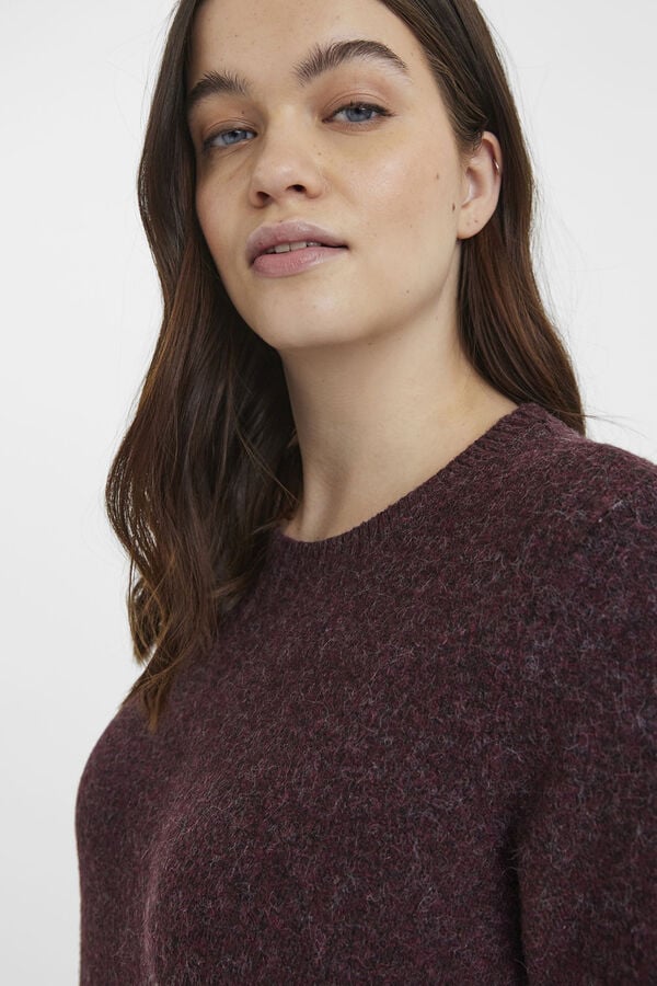 Vero Moda Curve Vestido de punto manga larga talla grande Morado