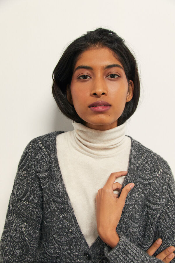 Cortefiel Chaqueta punto Gris