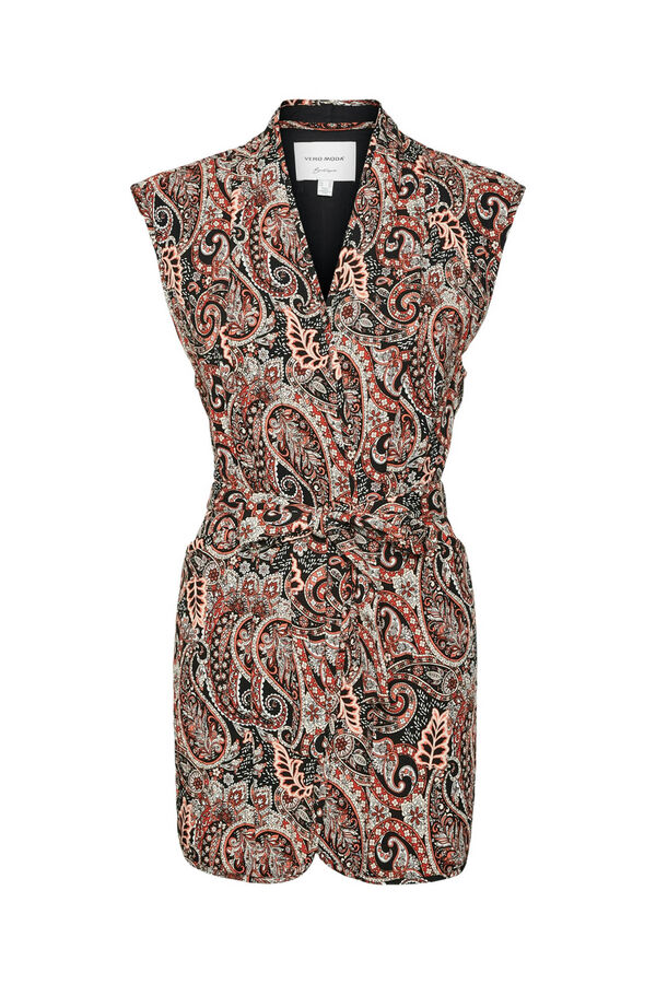 Vero Moda Colete vestido midi feminino Vermelho