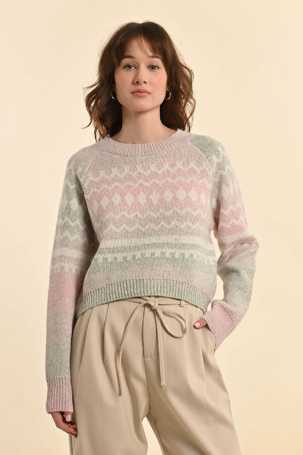 Molly Bracken Jersey de mujer de manga larga Multicolor