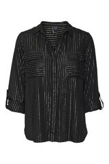 Vero Moda Curve Camisa plus size manga comprida com bolsos  Preto