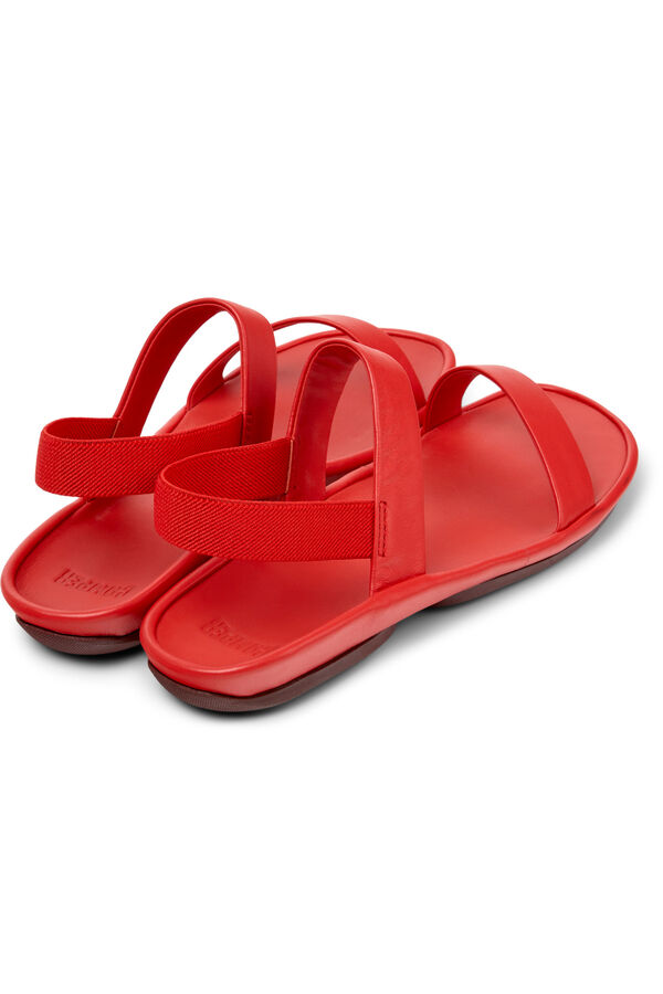 Camper Sand&aacute;lias de pele para mulher Vermelho