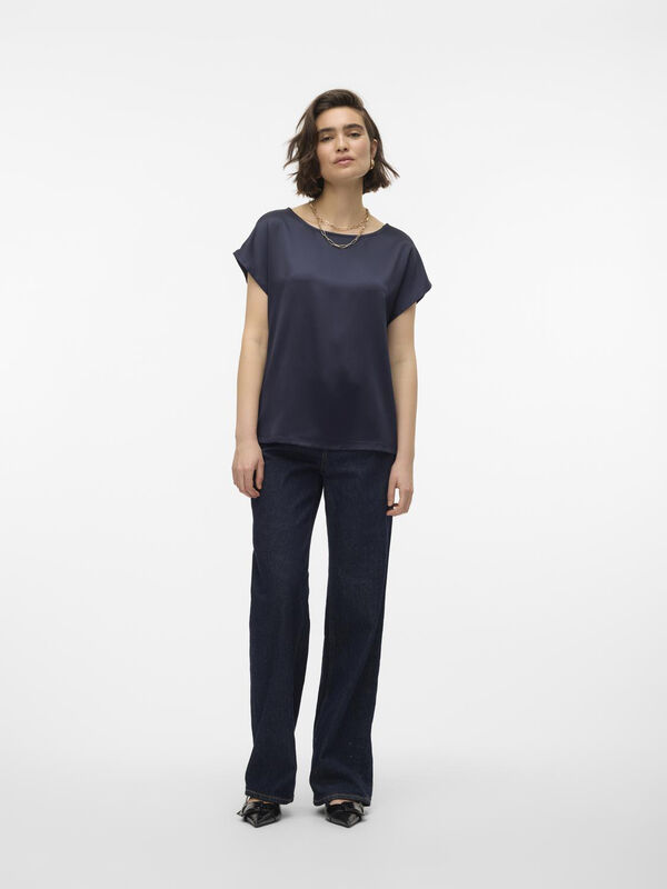 Vero Moda Top de manga curta  Azul