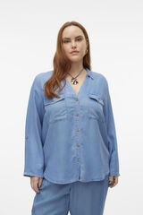 Vero Moda Curve Camisa denim talla grande Azul