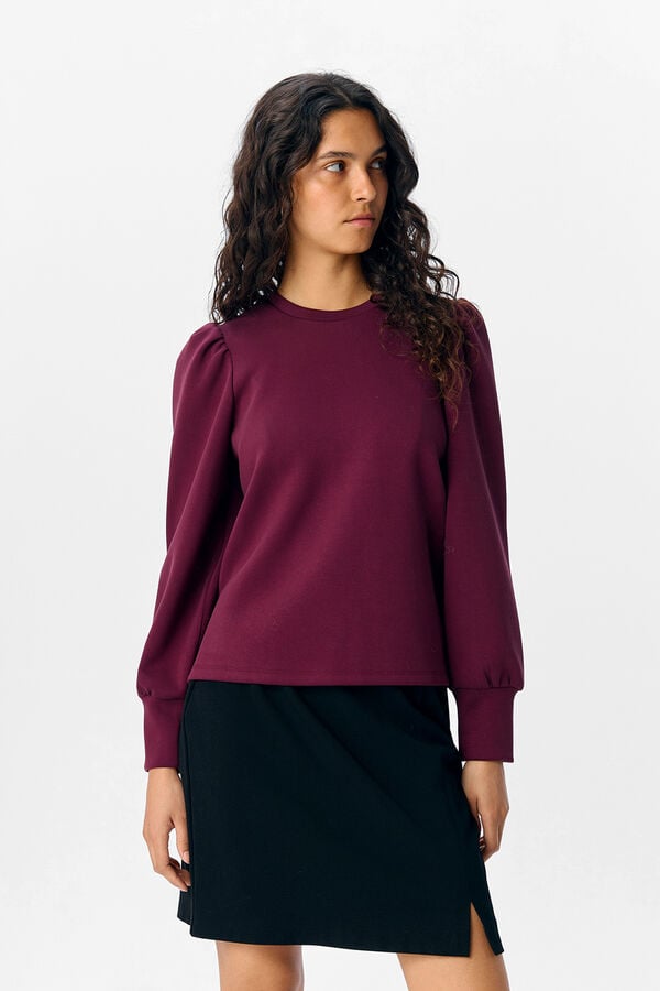 Object Sudadera manga abullonada Morado
