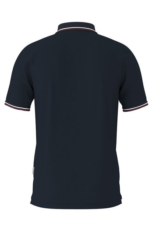 Selected Polo manga curta piqu&eacute; Azul