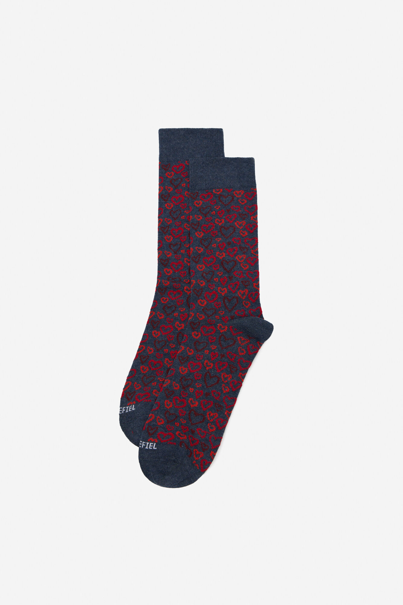 Cortefiel Meia de desenho de cora&ccedil;&atilde;o