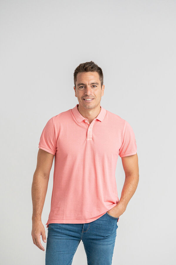 Privata Polo piqu&eacute; lavado 100% algod&oacute;n Rosa