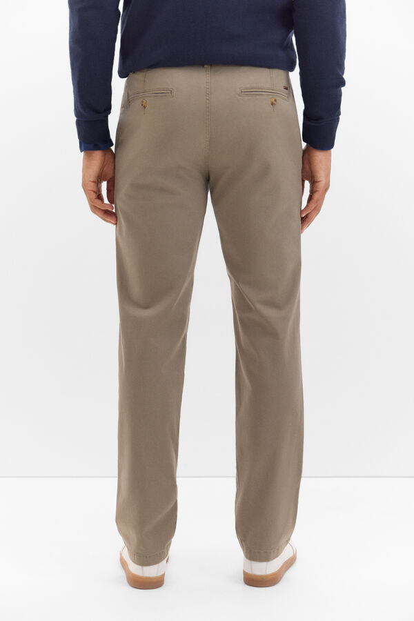 Cortefiel Pantal&oacute;n chino classic fit Kaki