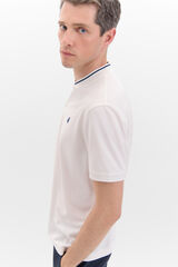 Cortefiel Polo coolmax gola bomber Branco