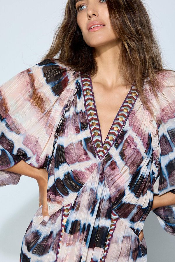 Slowlove Vestido largo estampado Multicolor