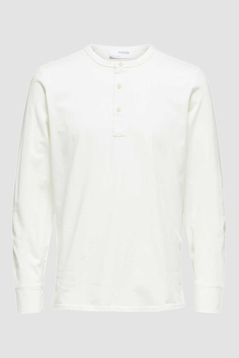 Cortefiel Camiseta de hombre manga larga Blanco