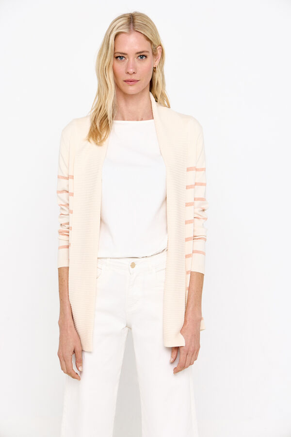 Cortefiel Chaqueta cuello chal Rojo