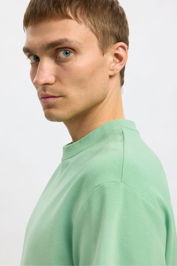 Selected Camiseta de manga curta com caimento solto Azul