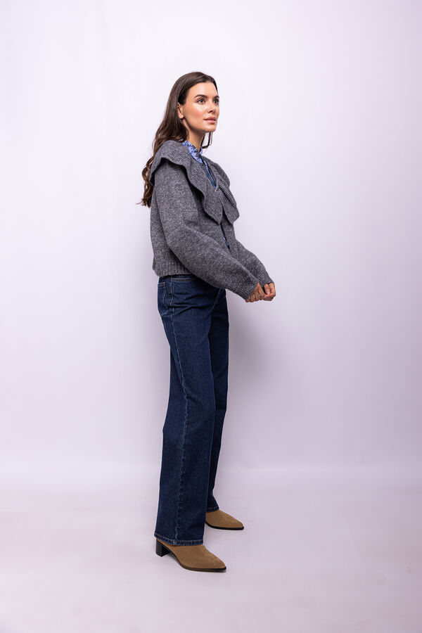 Object Cardigan de l&atilde; e alpaca Cinzento