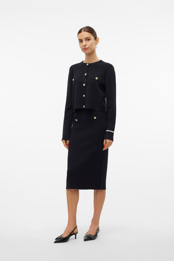 Vero Moda Cardigan com acabamento contrastante&nbsp; Preto