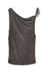 Vero Moda Top escote asim&eacute;trico Negro