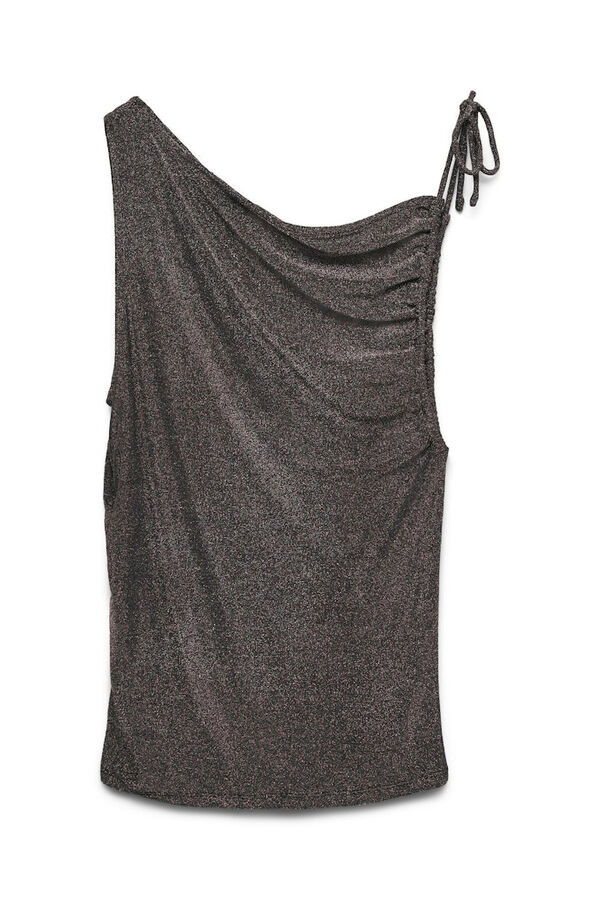 Vero Moda Top escote asim&eacute;trico Negro