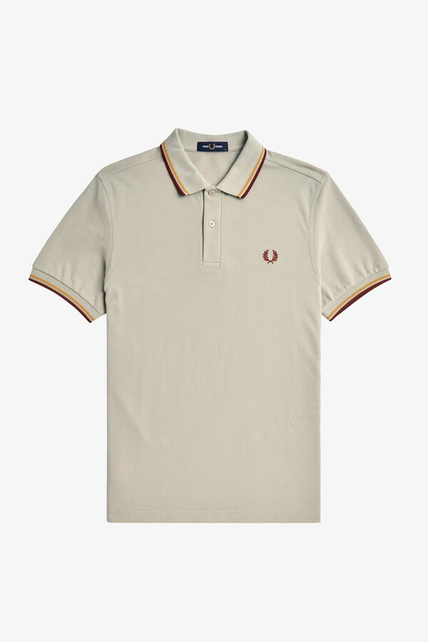 Fred Perry Polo con dos tonos Fred Perry Beige