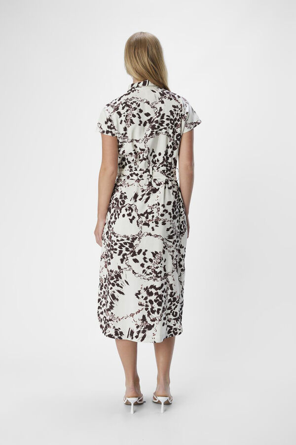 Object Vestido camiseiro manga curta Branco