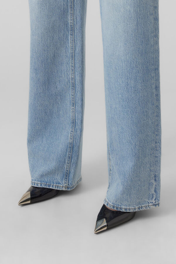 Vero Moda Pantal&oacute;n vaquero wide Azul