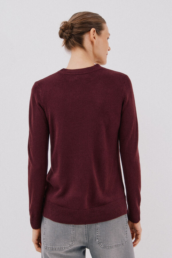 Cortefiel Jersey b&aacute;sico caja Vino