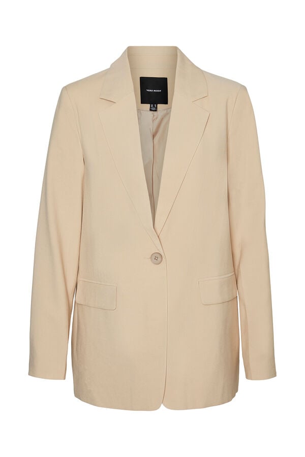 Vero Moda Blazer cl&aacute;sica corte recto Marr&oacute;n