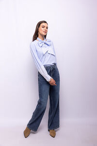 Object Blusa de riscas renda