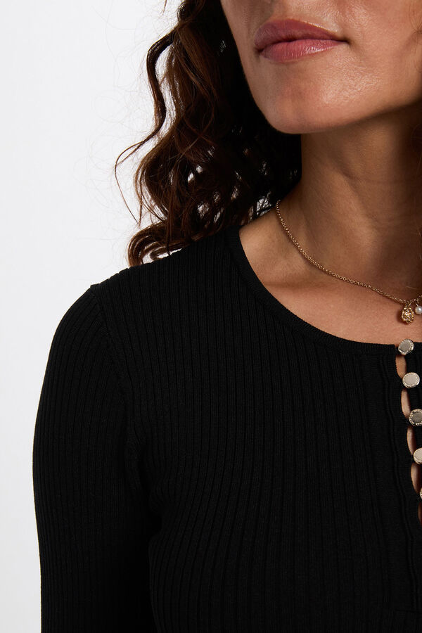 Morgan Vestido curto justo Preto