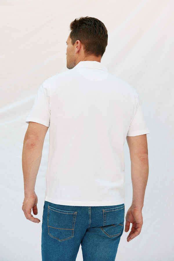 Cortefiel Polo estrutura Branco