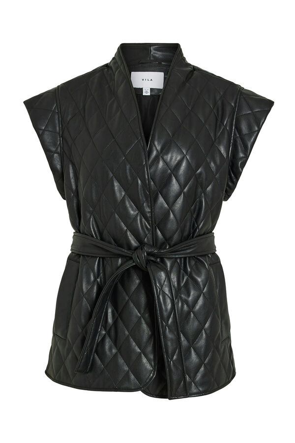 Vila Chaleco acolchado guateado Negro