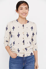 Cortefiel Chaqueta punto estampada Estampado azul