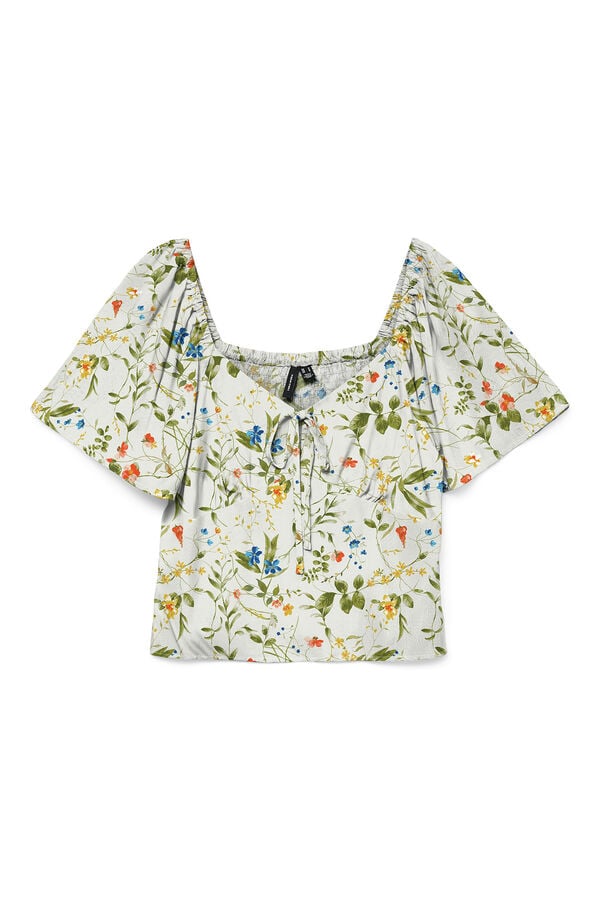 Vero Moda Top manga curta Branco